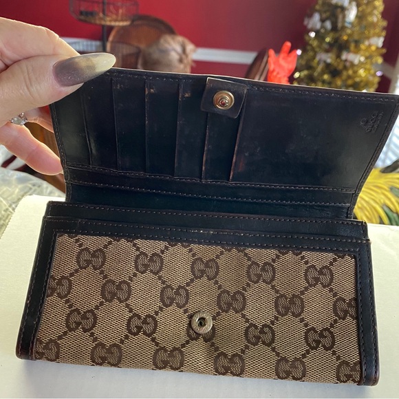 Gucci Authentic made in Italy Supreme Canvas Continental Long Wallet - Picture 10 of 10